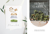 Home Garden watercolor collection, an Illustration by Natalia Fedorova (Thumbnail 2 of 10)