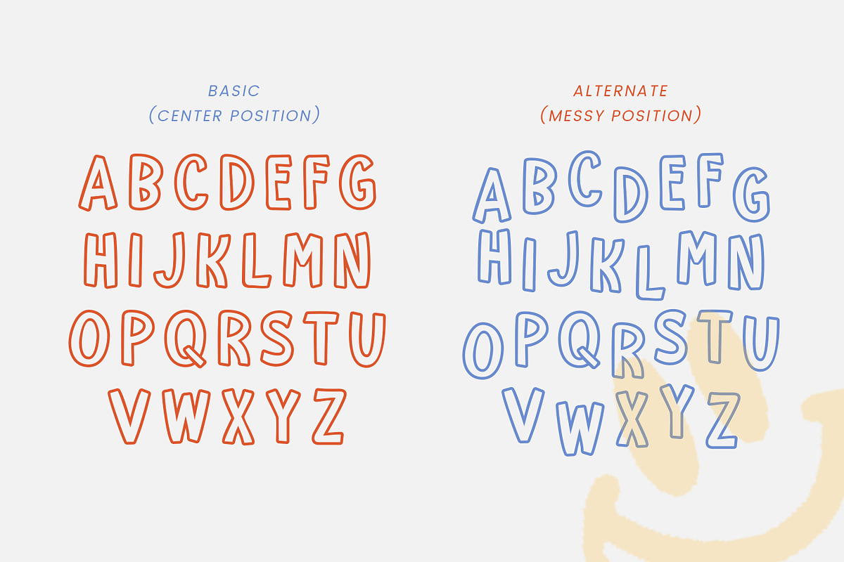Hustled Emerald - Messy Outline Font, a Sans Serif Font by Flawless And Co (Photo 10 of 10)