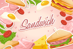 Set of Club Sandwich