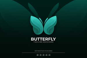 Butterfly Gradient Logo