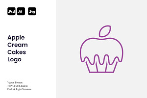 Apple Cream Cakes Logo, a Branding & Logo Template by Luxury Logos