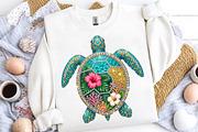 Sea Turtle PNG Rhinestone Summer, an Illustration by CreationArt (Thumbnail 4 of 5)