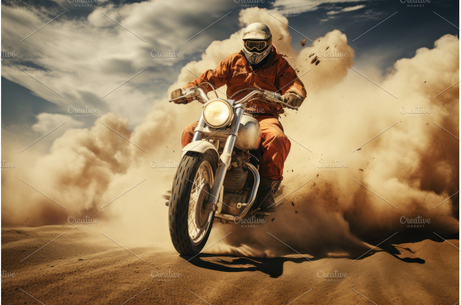 Rebellious Man riding motorcycle, a Sports & Recreation Photo by Ylivdesign