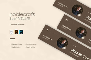 Noblecraft Furniture Linkedin Banner, a Social Media Template by VUNIRA