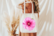 Watercolor Hollyhock Clipart, an Illustration by Libby Wishes (Thumbnail 8 of 12)
