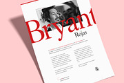 Red Resume Template and Cover Letter, a Resume Template by Bryant (Thumbnail 5 of 8)