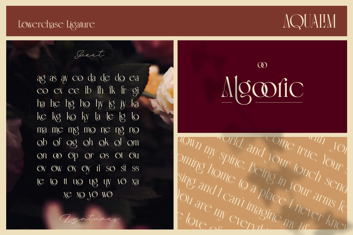 Aqualim Signature - Duo Font, a Serif Font by Burntilldead (Photo 7 of 12)