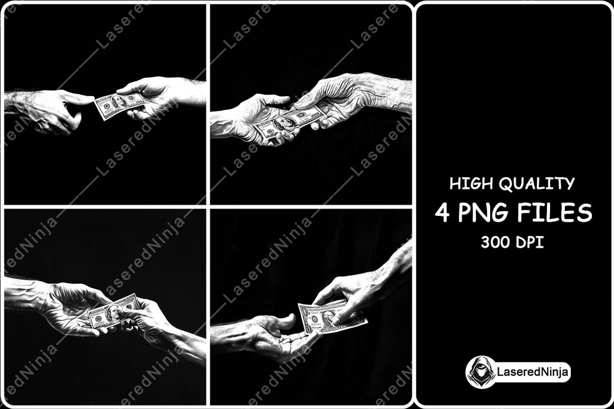 Two Hands Dollar Exchange Currency, a Background Graphic by LaseredNinja (Photo 1 of 7)