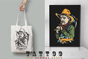 Wild West old school tattoo, a Graphic by intueri (Thumbnail 6 of 7)