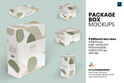 Package Box Mockups - 9 box sizes, a Packaging Mockup by Illusiongraphic (Thumbnail 1 of 19)