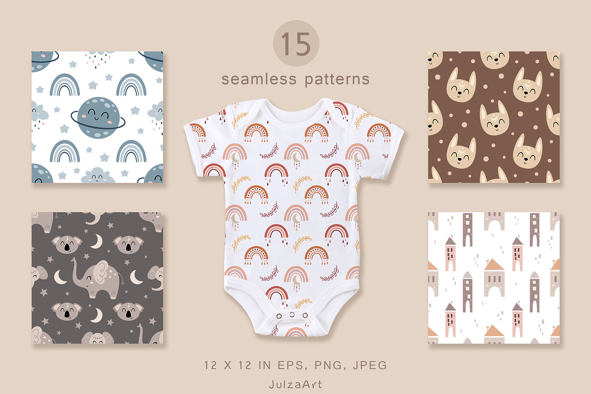 Boho baby collection, an Object Illustration by JulzaArt (Photo 6 of 9)