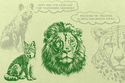 330 ZOO Animals vector illustrations, an Animal Illustration by Nocturnal Wolf (Thumbnail 4 of 18)