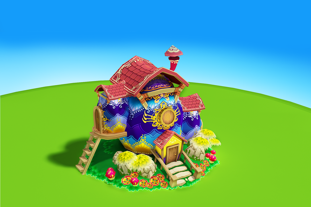 Cartoon Easter Village, an Environmental 3D Model by Souchenki (Photo 15 of 31)