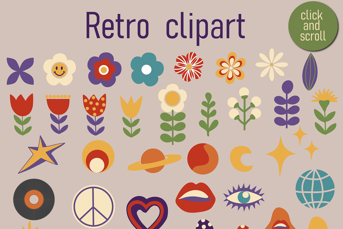 BIG RETRO COLLECTION, a Decorative Illustration by LogvinArt (Photo 3 of 12)