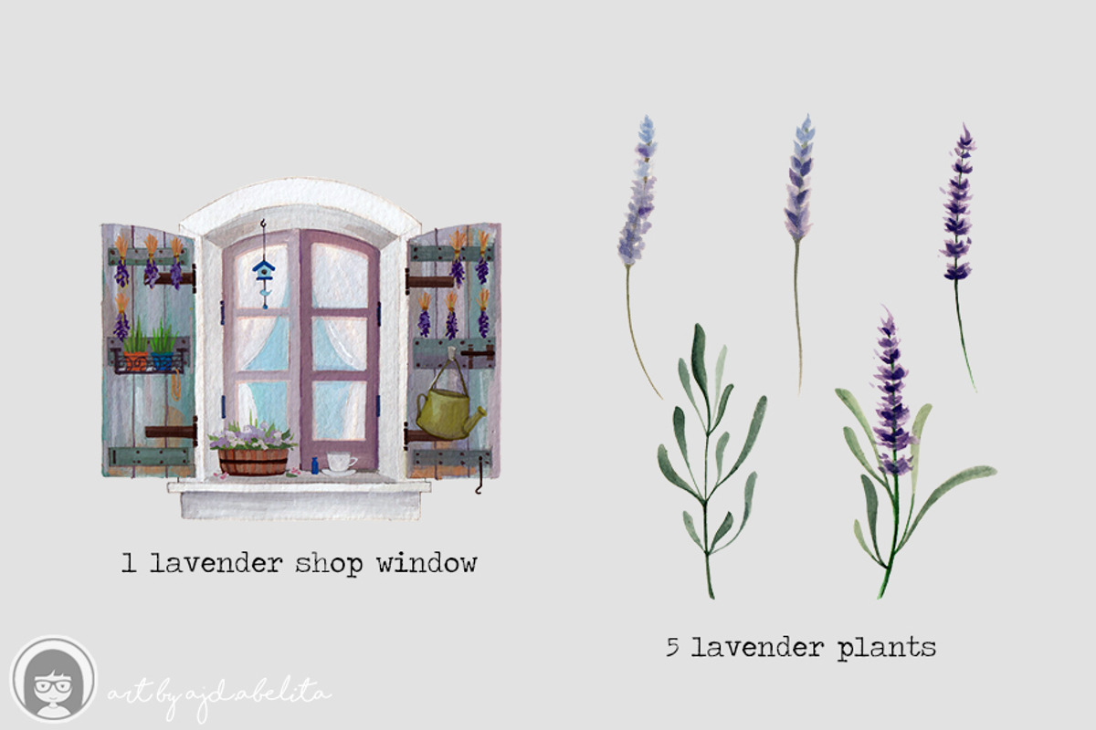 LAVENDER GARDEN, an Illustration by AJDA ART (Photo 4 of 7)