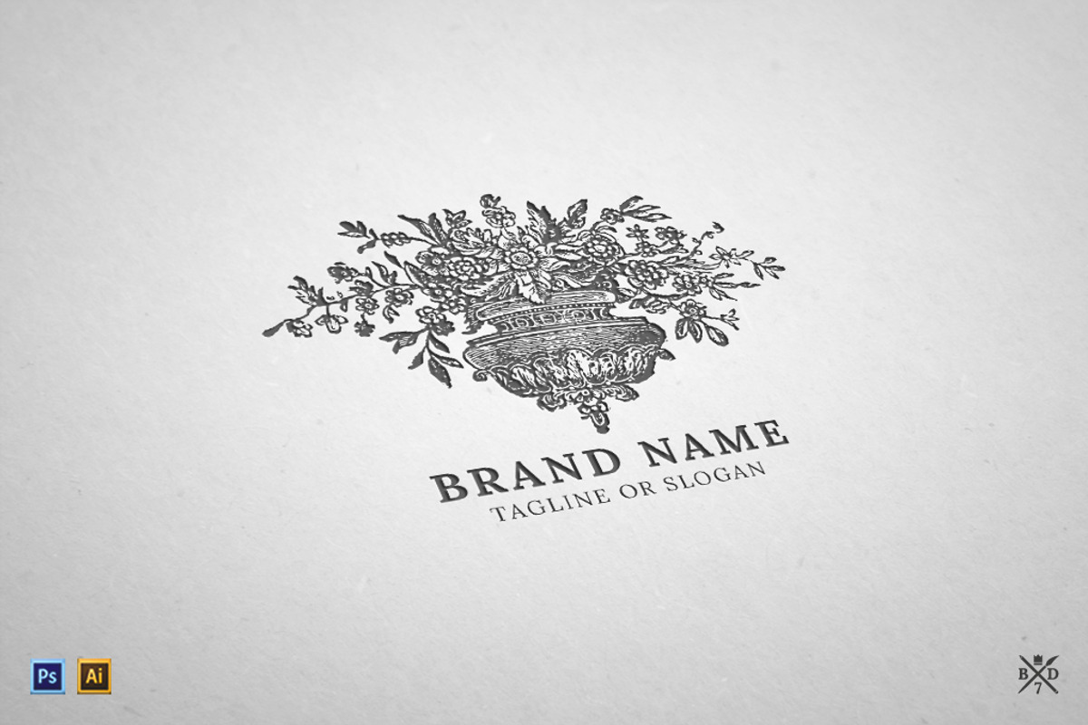 Logo Template #1 - Flower, a Branding & Logo Template by Basari Design (Photo 2 of 2)