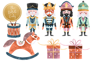 Nutcracker Ballet Christmas Clipart