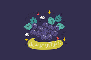 Blackcurrant, an Illustration by Wencory