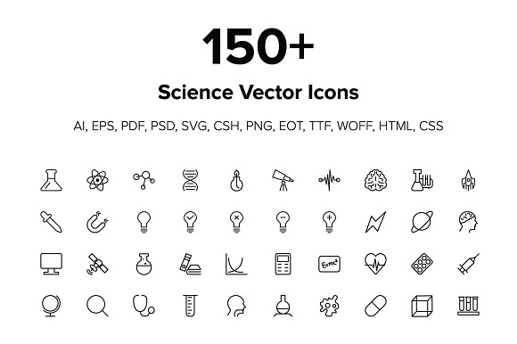 150+ Science Icons preview 5