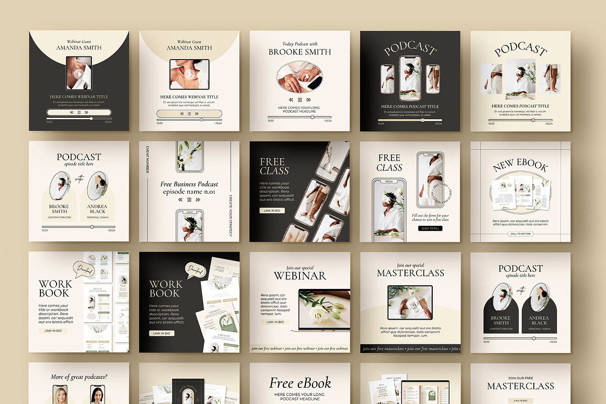 Instagram Feed Templates for Coaches, a Social Media Template by Mirazz (Photo 16 of 29)