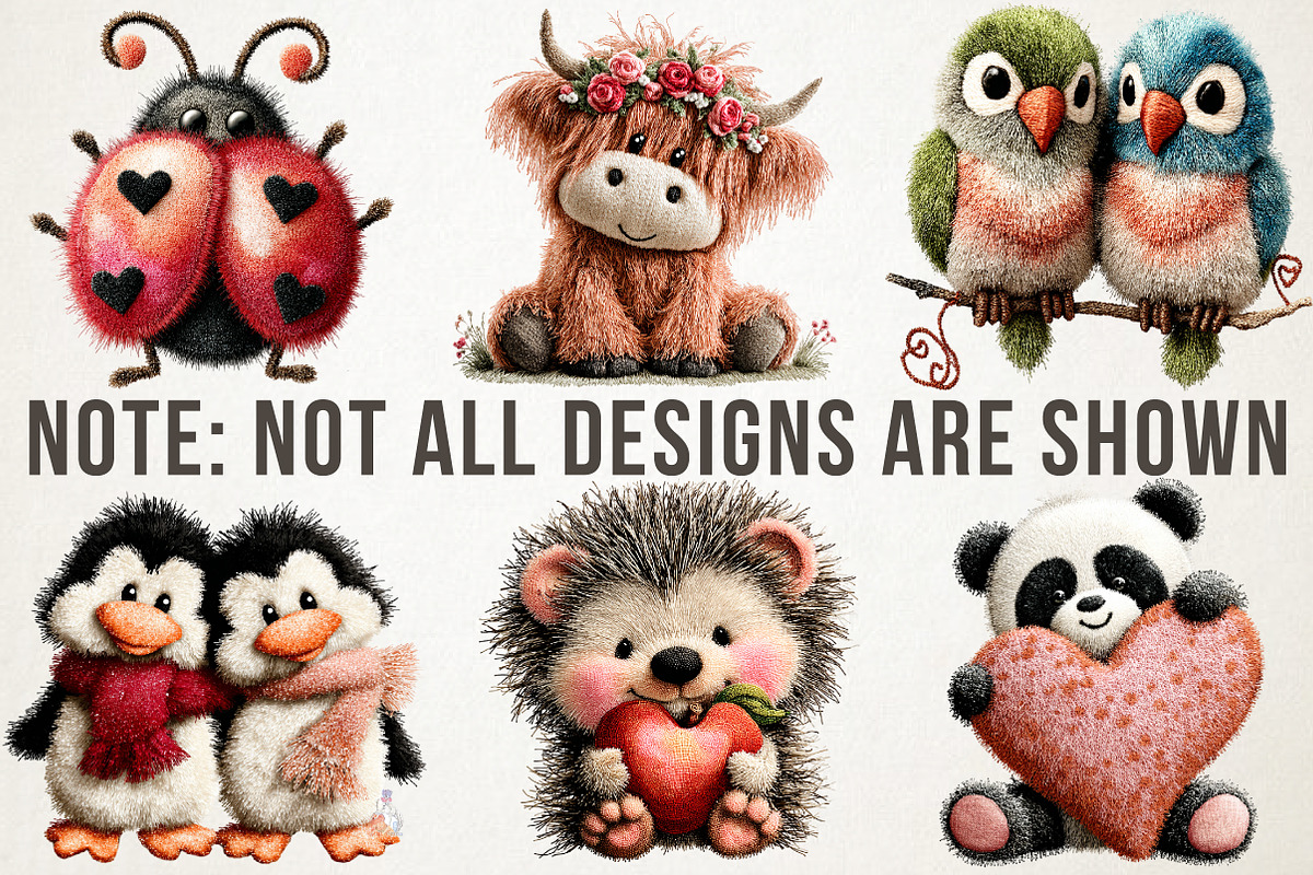 Valentine Latch Hook Animals Clipart, an Animal Illustration by RobertsArt (Photo 3 of 6)