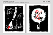 Gouache Black Friday & Sale Designs, an Illustration by ⚞ Kind Illustration ⚟ (Thumbnail 2 of 8)