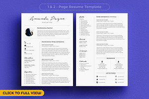 Minimal Resume/CV Template Bonus