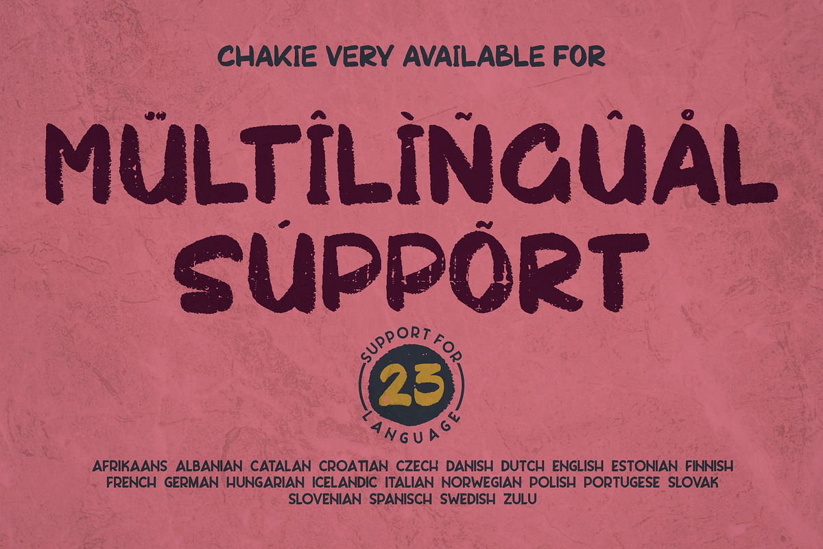 CHAKIE - Retro Brush Font preview 5