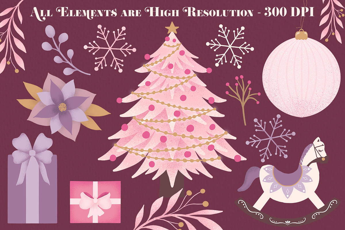 Sugarplum Christmas Clipart, an Illustration by The Audacious Brush (Photo 4 of 10)