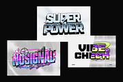 Retro Chrome Typography Text Effect, a Layer Style Add-On by Matsero (Thumbnail 2 of 4)
