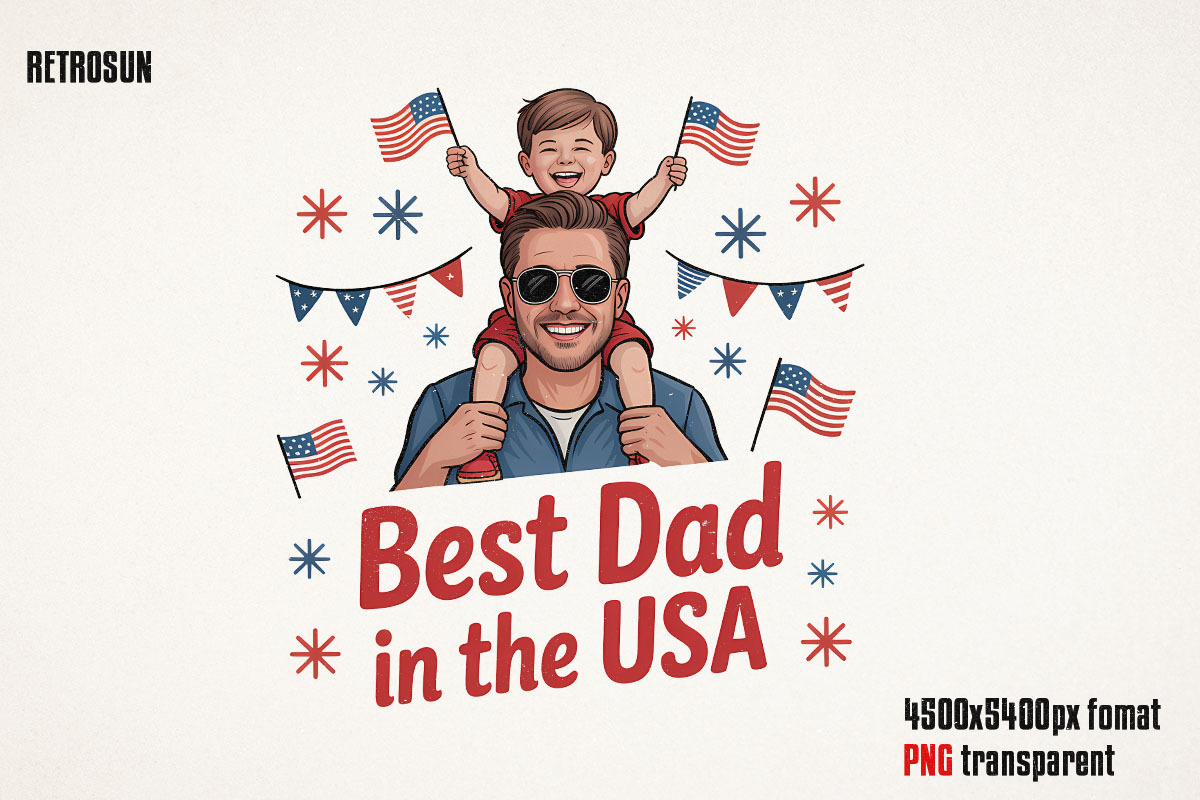 4th of July Father’s Day PNG Bundle, an Object Graphic by GlitterCraft (Photo 49 of 61)