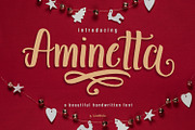 Aminetta, a Handwritten Font by HandletterYean (Thumbnail 1 of 12)