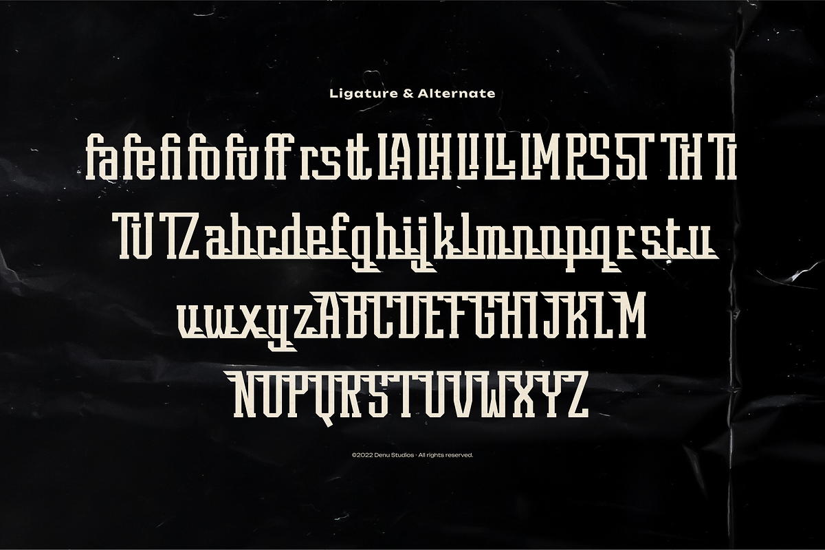 Hoston Runejay | Condensed Display, a Slab Serif Font by Denustudios (Photo 11 of 12)
