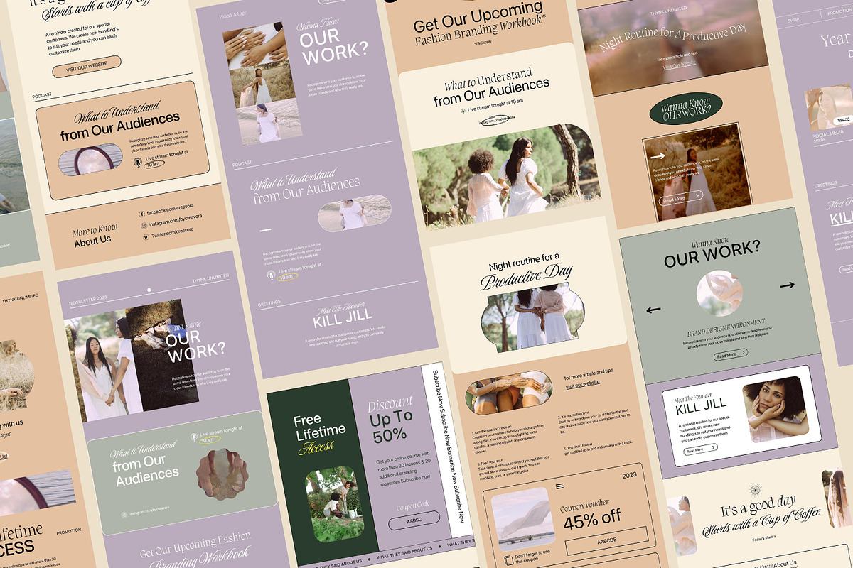 Asyana Newsletter Templates, an Email Template by Creavora (Photo 2 of 9)