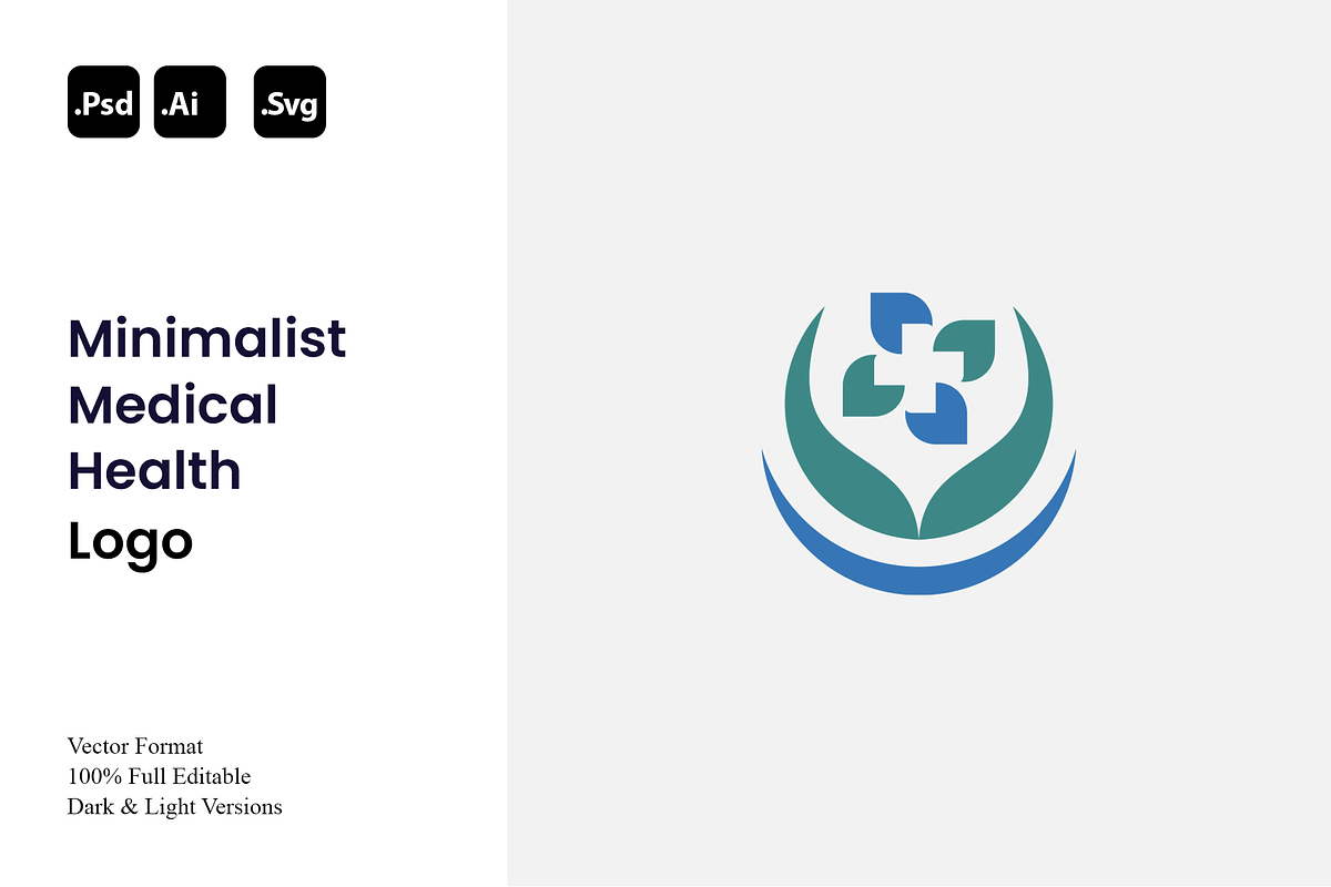 Minimalist Medical Health Logo, a Branding & Logo Template by Luxury Logos (Photo 1 of 4)