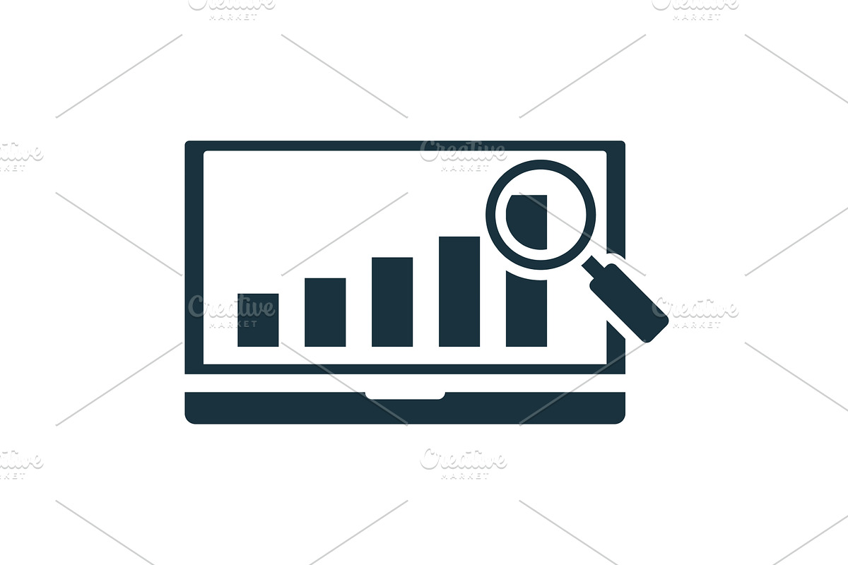 Magnifying glass analyzing growing, a Finance Illustration by Aimagenarium@gmail.com