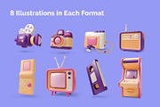 3D Retro Electronics Illustrations, an Object 3D Model by 35lab (Thumbnail 2 of 6)