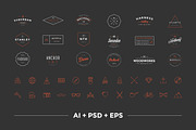 Hipster Vintage Logo Pack, a Branding & Logo Template by Victor Barac (Thumbnail 1 of 5)