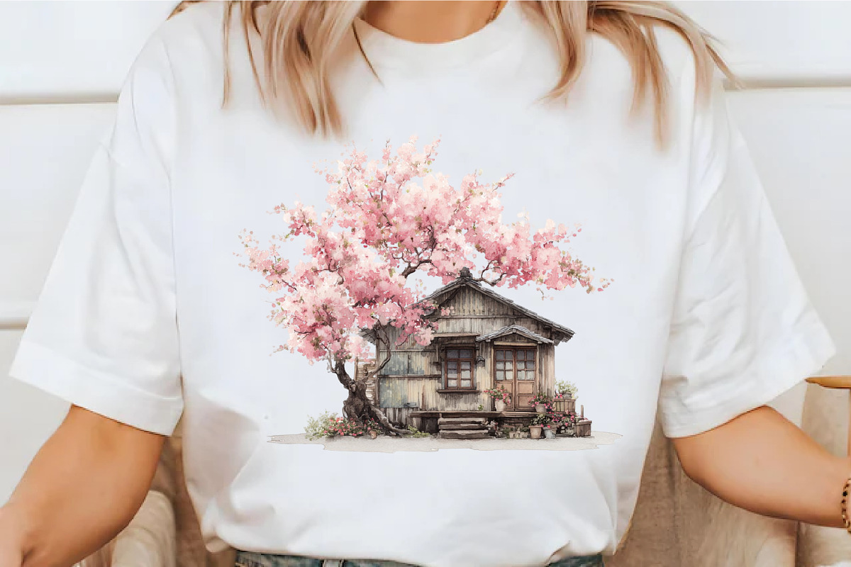 Japanese Blossom Floral Clipart, an Illustration by designcity5 (Photo 3 of 5)