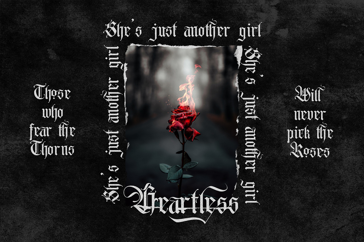 Blackent, a Blackletter Font by Burntilldead (Photo 9 of 11)