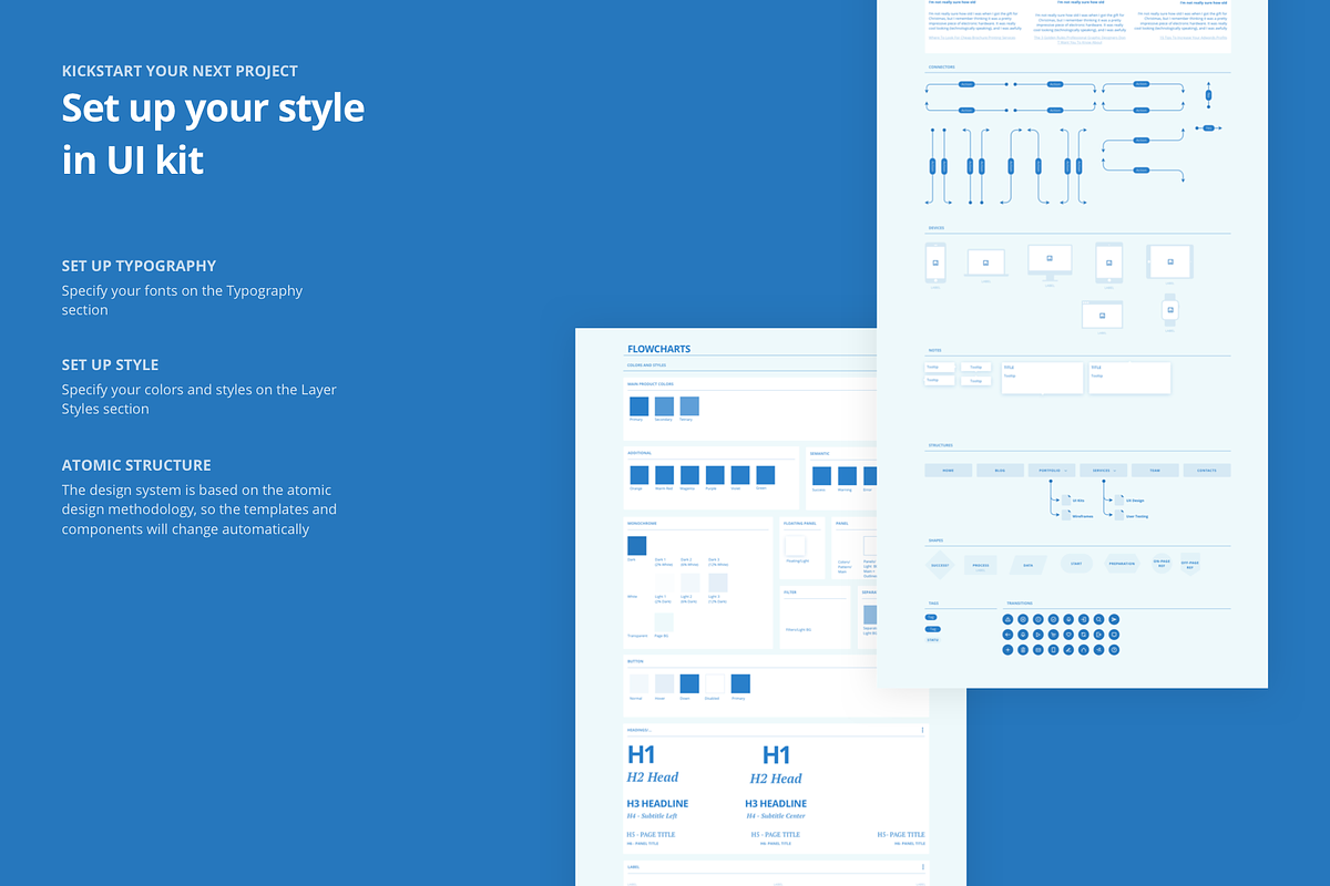 WowFlow1 - Web Flowcharts, a Wireframe Template by UI Kitchen (Photo 3 of 9)