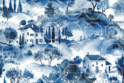 Oriental Whispers Watercolor Bundle, a Texture Illustration by RefinedFantasyStudio (Thumbnail 7 of 9)
