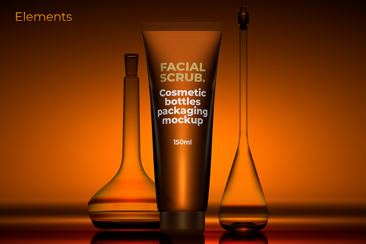 Dark Amber Cosmetics Scene Creator, a Product Mockup by Vasily Kulinich (Photo 5 of 14)