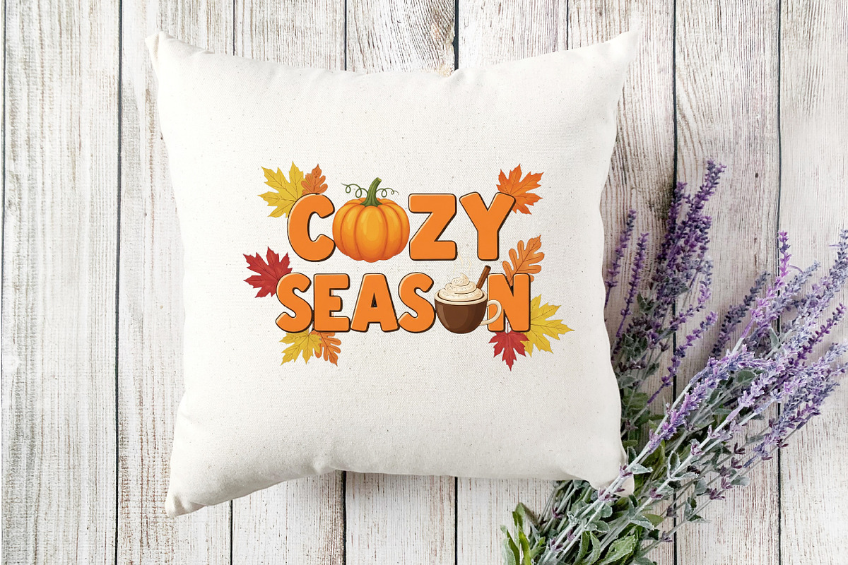 Cozy Season PNG, Pumpkin Fall Png, an Illustration by Designking (Photo 2 of 4)