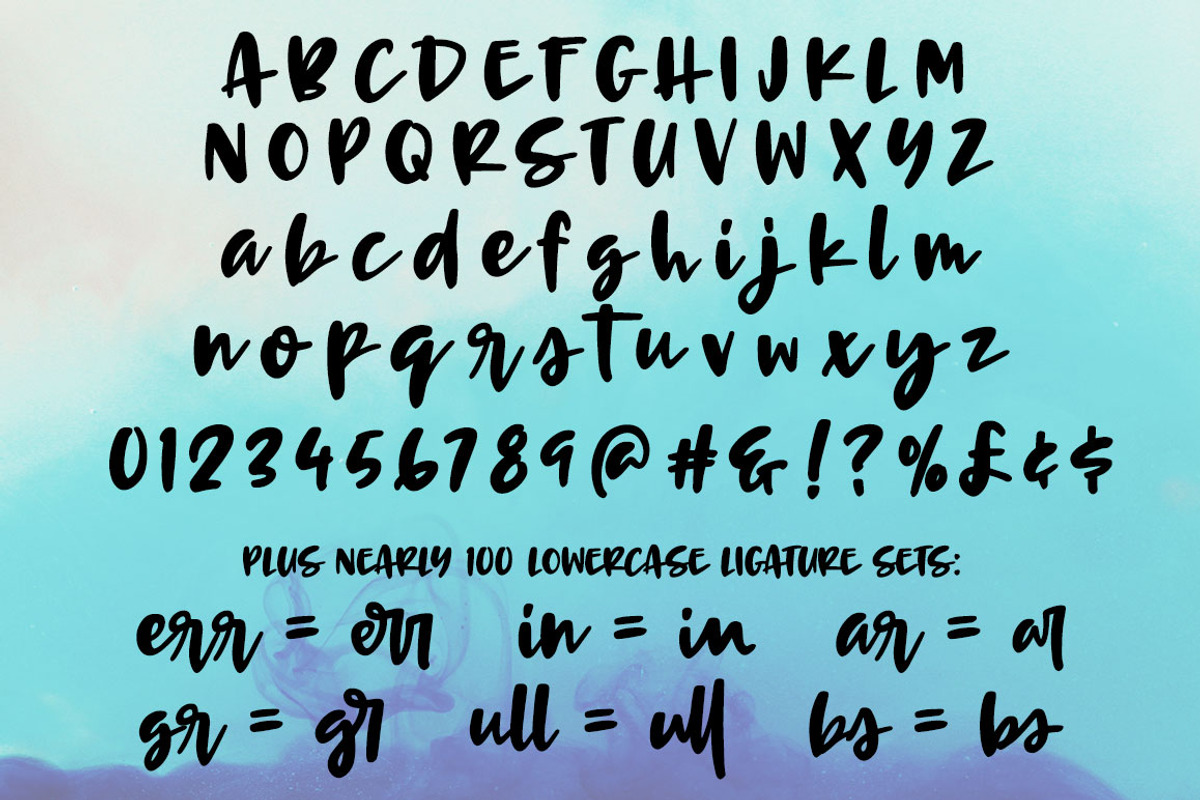Terrapin: a scrappy handwriting font preview 2