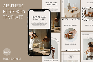 Aesthetic IG Stories Template