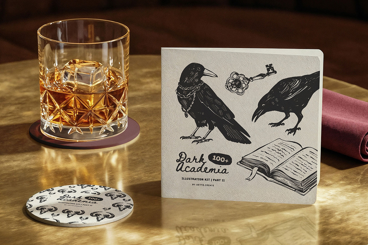 Dark Academia P.2 | Illustration Kit, an Object Illustration by KetteCreate (Photo 14 of 16)