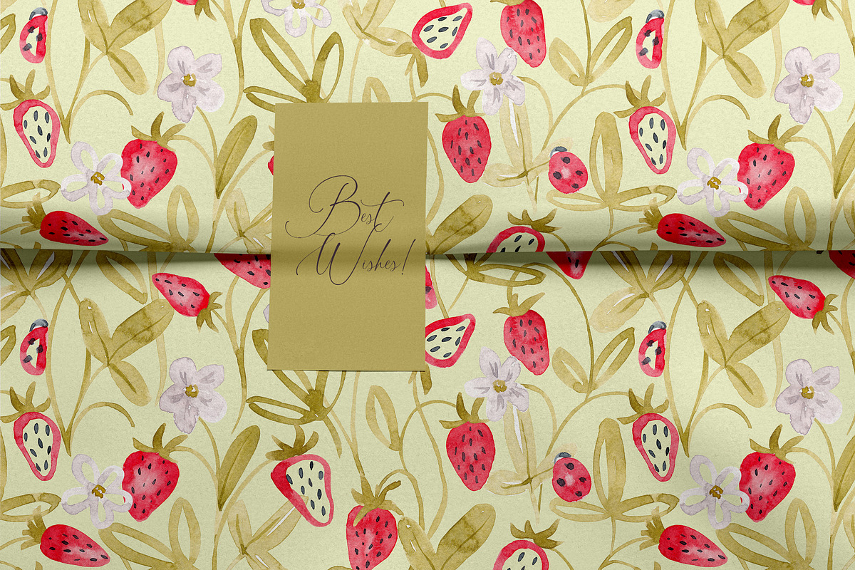 Strawberry seamless pattern, a Pattern Graphic by SirenaArt (Photo 11 of 11)