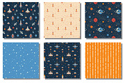 8 bit Galactic Patterns and Stickers, a Pattern Graphic by Alex Krugli (Thumbnail 7 of 8)
