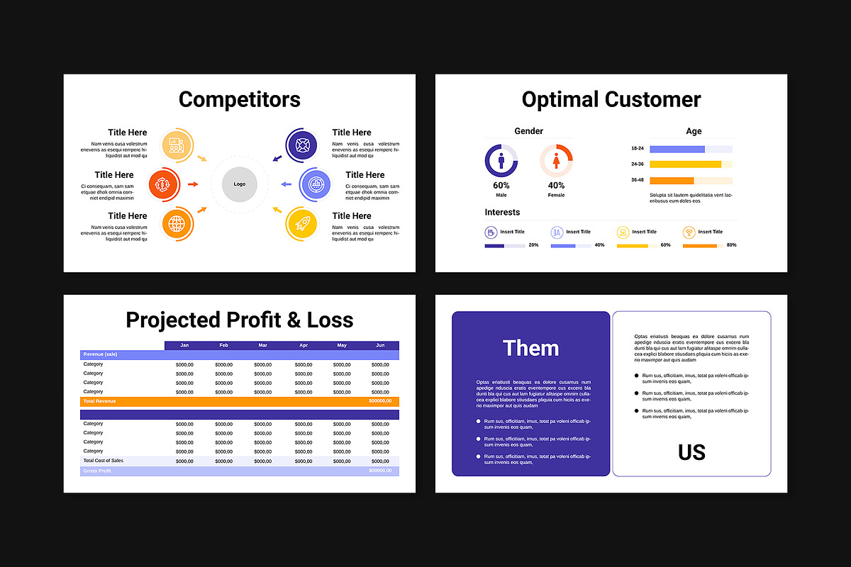 Business Plan Presentation Template, a Presentation Template by E-Type (Photo 3 of 7)